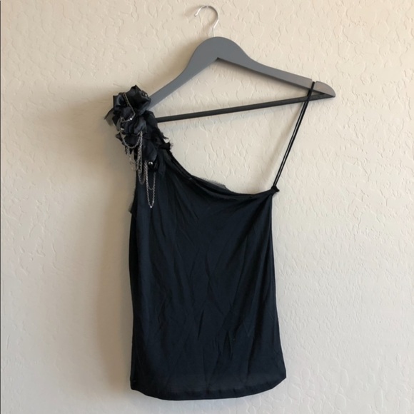 ALICE & Olivia one shoulder embellished top - Picture 5 of 9